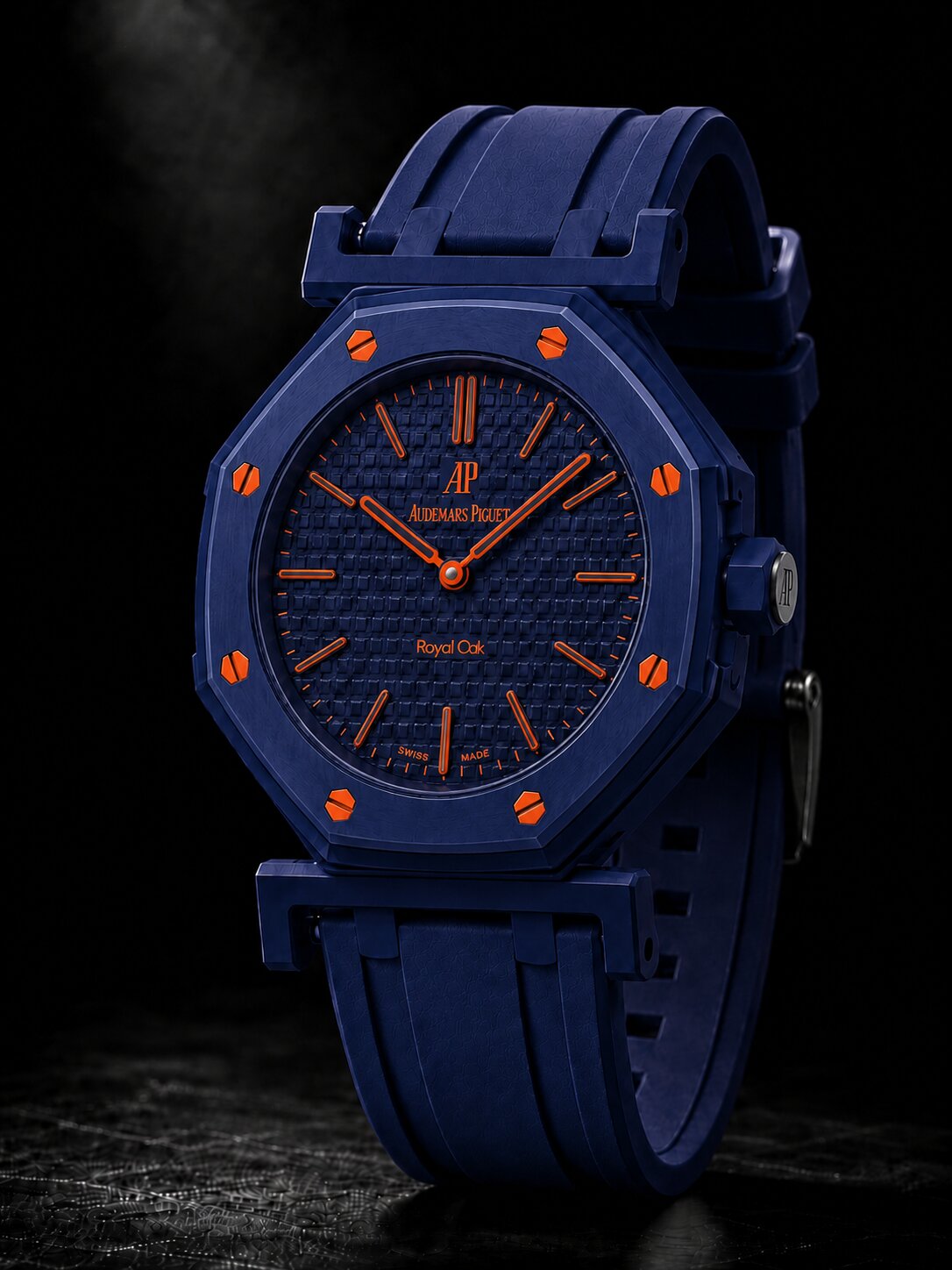 ORENJI HACHI matte silicone strap in orange
